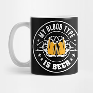 My blood type is beer Mug